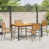 Ensemble de salle à manger pour jardin 5 pcs Gris et marron 546074546074