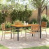 Ensemble de salle à manger pour jardin 4 pcs Beige et Marron 546075546075