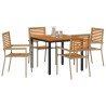 Ensemble de salle à manger pour jardin 5 pcs Beige et Marron 546076546076