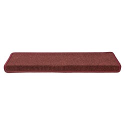 Tapis d'escalier 30 pièces 65 x 21 x 4 cm Bordeaux Bordure rectangulaire 546077546077
