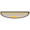Tapis d'escalier 20 pièces 56x17x3 cm Marron café Demi-rond 546078546078