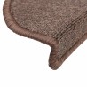 Tapis d'escalier 20 pièces 56x17x3 cm Marron café Demi-rond 546078546078