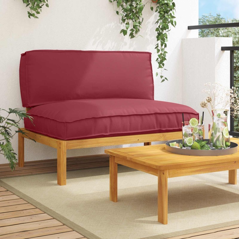 Ensemble de Canapés avec coussin Uni Bordeaux 120 x 92 x 69 cm 546081546081