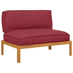 Ensemble de Canapés avec coussin Uni Bordeaux 120 x 92 x 69 cm 546081546081