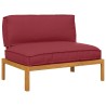 Ensemble de Canapés avec coussin Uni Bordeaux 120 x 92 x 69 cm 546081546081