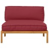 Ensemble de Canapés avec coussin Uni Bordeaux 120 x 92 x 69 cm 546081546081