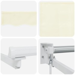 Auvent rétractable manuel Crème 2,5 x 2 m 546089546089