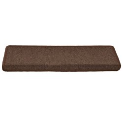Tapis d'escalier 30 pièces 65 x 21 x 4 cm Marron café Bord rectangulaire 546093546093