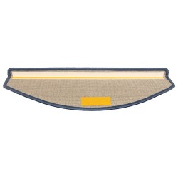 Tapis d'escalier 30 pièces 65 x 24 x 4 cm Gris clair et bleu Demi-rond Grand 546095546095