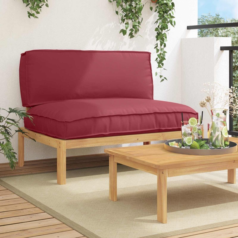 Ensemble de Canapés avec coussin Uni Bordeaux 120 x 92 x 69 cm 546100546100