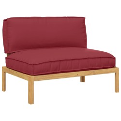Ensemble de Canapés avec coussin Uni Bordeaux 120 x 92 x 69 cm 546100546100