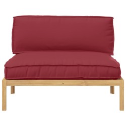 Ensemble de Canapés avec coussin Uni Bordeaux 120 x 92 x 69 cm 546100546100
