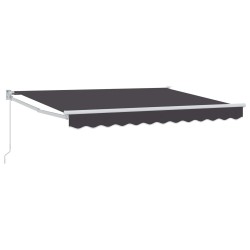 Auvent rétractable manuel Anthracite 3 x 2 m 546106546106