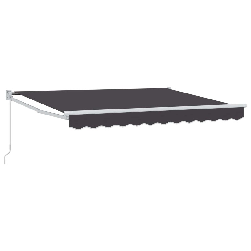 Auvent rétractable manuel Anthracite 3 x 2 m 546106546106