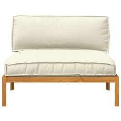 Ensemble de Canapés Crème 120 x 92 x 69 cm Bois d'Acacia Massif 546109546109