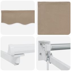 Auvent rétractable manuel Beige 3 x 2 m 546124546124
