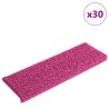 Tapis d'escalier 30 pièces 65 x 21 x 4 cm Rose Bord rectangulaire 546137546137