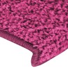 Tapis d'escalier 30 pièces 65 x 21 x 4 cm Rose Bord rectangulaire 546137546137