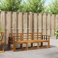 Ensemble de canapés d'extérieur 3 pcs Naturel 546138546138