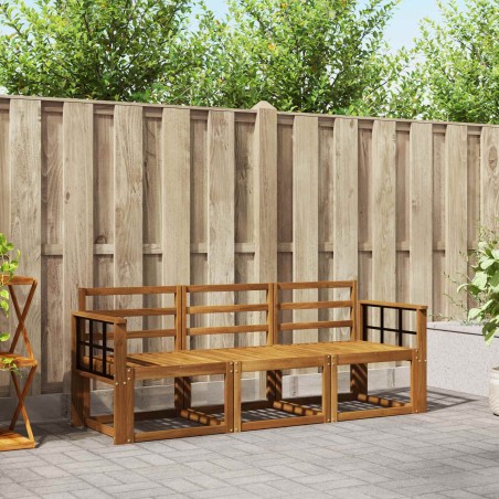 Ensemble de canapés d'extérieur 3 pcs Naturel 546138546138