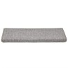Tapis d'escalier 30 pièces 65 x 21 x 4 cm Gris clair Bord rectangulaire 546143546143