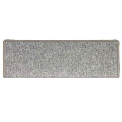 Tapis d'escalier 30 pièces 65 x 21 x 4 cm Gris clair Bord rectangulaire 546143546143
