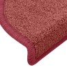 Tapis d'escalier 30 pièces 65 x 24 x 4 cm Bordeaux Demi-rond Grand 546144546144