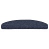 Tapis d'escalier autocollants 20 pièces 65 x 21 x 4 cm Bleu Demi-rond Grand 546146546146