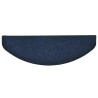 Tapis d'escalier autocollants 20 pièces 65 x 21 x 4 cm Bleu marine Demi-rond Grand 546147546147