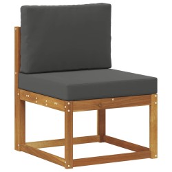 Ensemble de canapés d'extérieur 3 pcs Naturel et Anthracite 546148546148