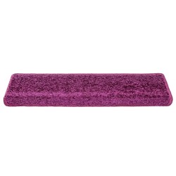 Tapis d'escalier 30 pièces 65 x 21 x 4 cm Violet Bord rectangulaire 546149546149