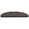 Tapis d'escalier autocollants 30 pièces 65 x 21 x 4 cm Anthracite Demi-rond Grand 546150546150