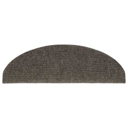 Tapis d'escalier autocollants 30 pièces 65 x 21 x 4 cm Anthracite Demi-rond Grand 546150546150