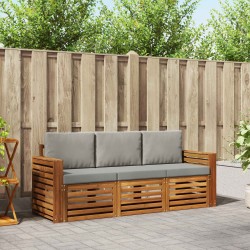 Ensembles de canapés avec coussin 3 pcs Gris Naturel et Clair 546156546156