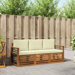 Ensembles de canapés avec coussin 3 pcs Naturel et Crème 546158546158