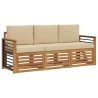 Ensembles de canapés avec coussin 3 pcs Naturel et Beige 546160546160