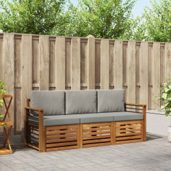 Ensembles de canapés avec coussin 3 pcs Gris Naturel et Clair 546161546161