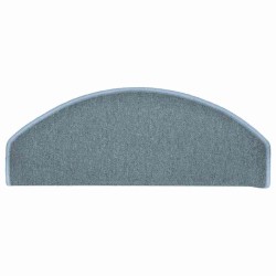 Tapis d'escalier 30 pièces 65 x 24 x 4 cm Bleu mer Demi-rond Grand 546170546170