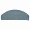 Tapis d'escalier 30 pièces 65 x 24 x 4 cm Bleu mer Demi-rond Grand 546170546170
