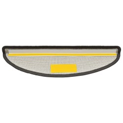 Tapis d'escalier 30 pièces 56 x 17 x 3 cm Gris foncé Demi-rond 546174546174