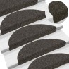 Tapis d'escalier autocollants 20 pièces 56 x 17 x 3 cm Anthracite Demi-rond 546181546181