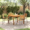 Ensemble de salle à manger pour jardin 5 pcs Gris 546184546184