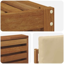 Ensembles de canapés avec coussin 5 pcs Naturel et Beige 546194546194