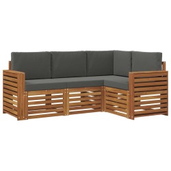 Ensembles de canapés avec coussin 4 pcs Naturel et Anthracite 546205546205