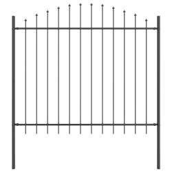 Clôture de jardin 7 pcs Gris 170 x 190 cm 546207546207