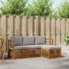 Ensemble de canapés d'extérieur 4 pcs Gris Naturel et Clair 546225546225