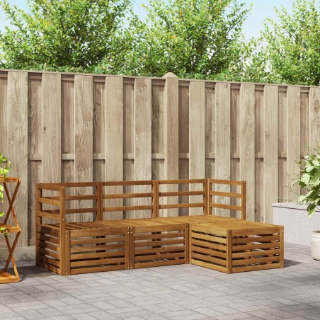 Ensembles de canapés 4 pcs Naturel Bois d'Acacia Massif 546226546226