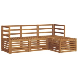 Ensembles de canapés 4 pcs Naturel Bois d'Acacia Massif 546226546226