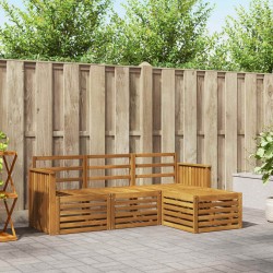 Ensembles de canapés 4 pcs Naturel Bois d'Acacia Massif 546227546227