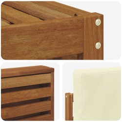 Ensemble de canapés d'extérieur 4 pcs Naturel et Crème 546232546232